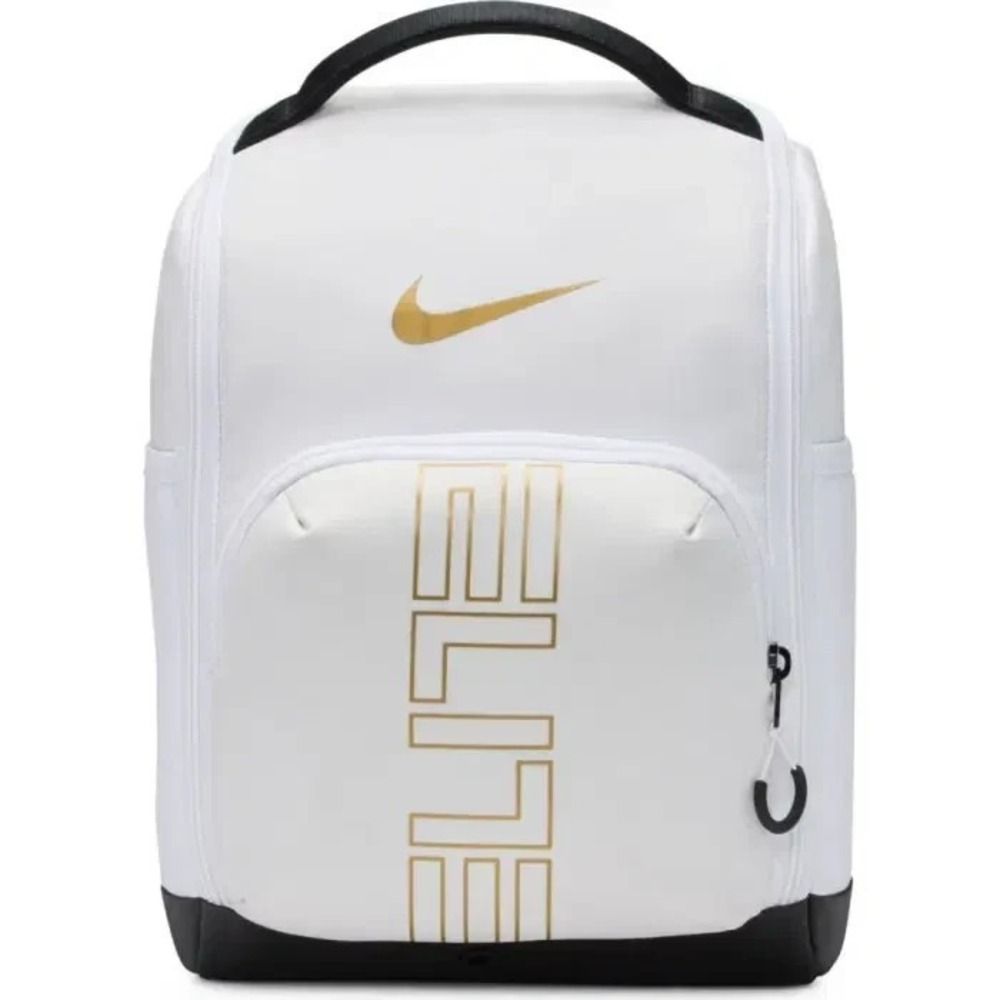 Nike Varsity Elite White Gold Black Shoe Bag Model HM9970-100 Basketball NBA USA